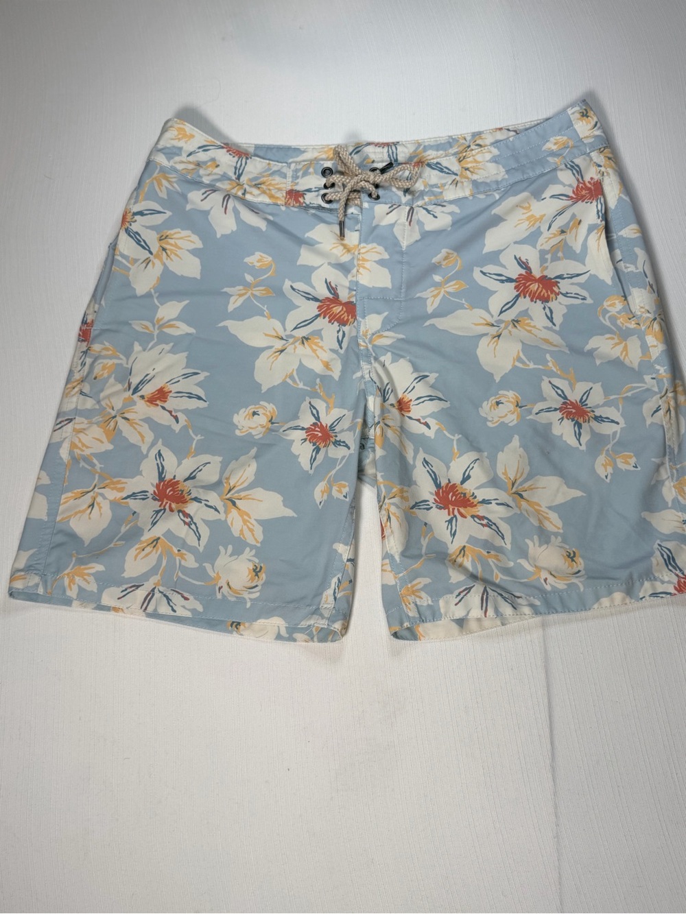 Faherty Brand Mens 32 Floral Shorts Surf Golf Boardshorts Stretch Swim Beach